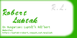 robert luptak business card
